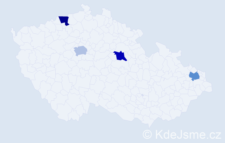 Jméno: 'Dinh Thuc', počet výskytů 4 v celé ČR