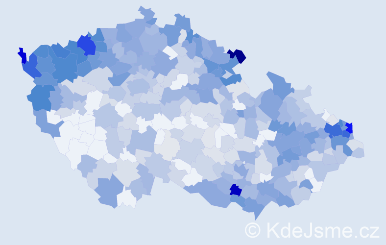 Jméno: 'Alžbeta', počet výskytů 1310 v celé ČR