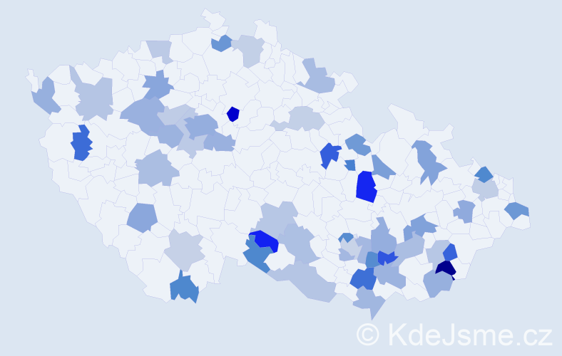 Jméno: 'Eliana', počet výskytů 72 v celé ČR