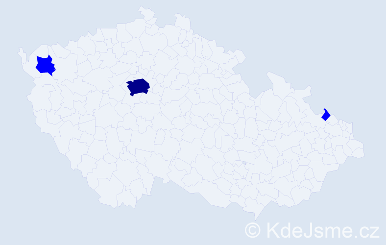 Jméno: 'Villy', počet výskytů 4 v celé ČR