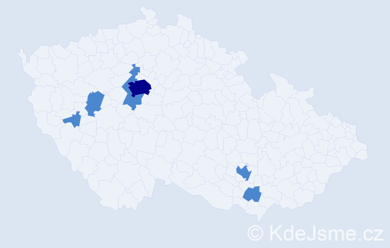 Jméno: 'Suzanna', počet výskytů 9 v celé ČR