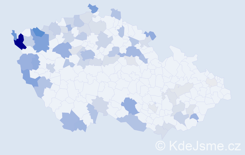 Jméno: 'Tu', počet výskytů 134 v celé ČR