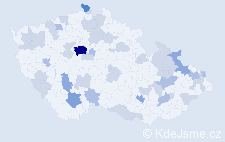 Jméno: 'Roxana', počet výskytů 93 v celé ČR