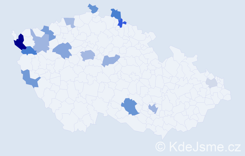 Jméno: 'Huynh', počet výskytů 28 v celé ČR