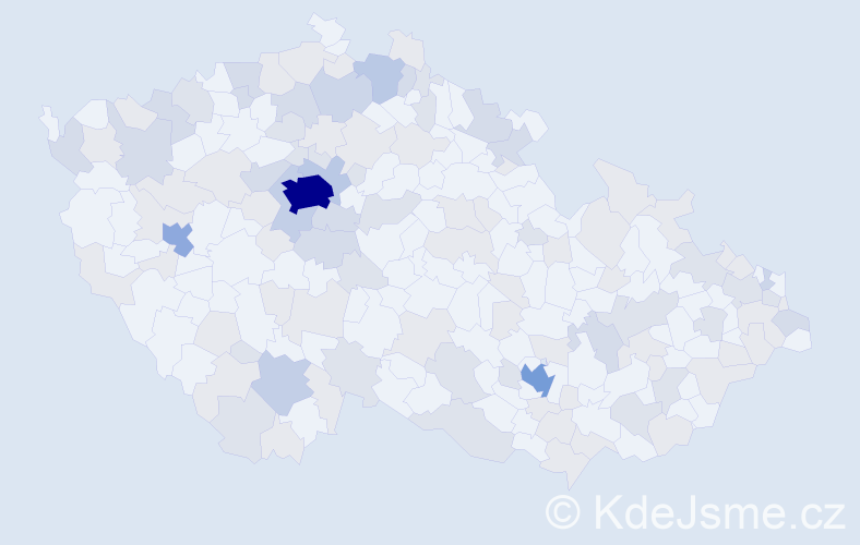 Jméno: 'Hanna', počet výskytů 251 v celé ČR