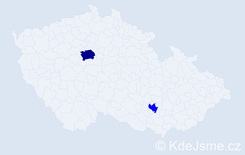 Jméno: 'Bogdanka', počet výskytů 3 v celé ČR