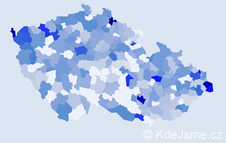 Jméno: 'Julia', počet výskytů 574 v celé ČR