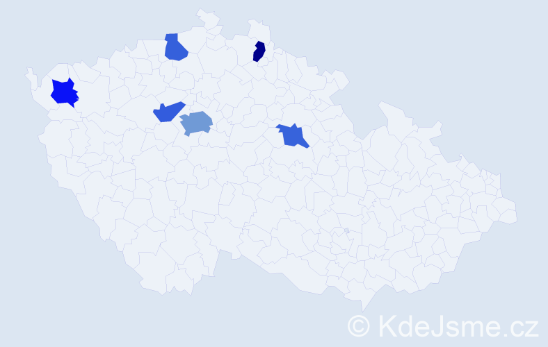 Jméno: 'Desislava', počet výskytů 9 v celé ČR