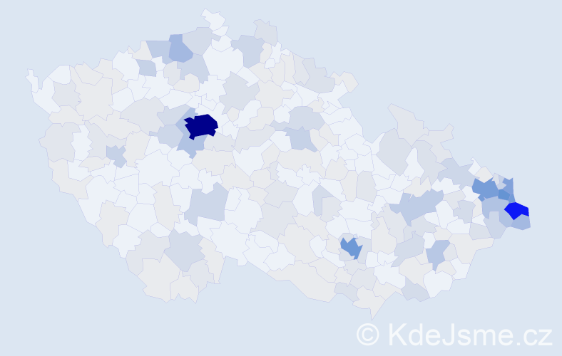 Jméno: 'Edvard', počet výskytů 510 v celé ČR