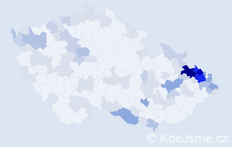Jméno: 'Elfrída', počet výskytů 201 v celé ČR
