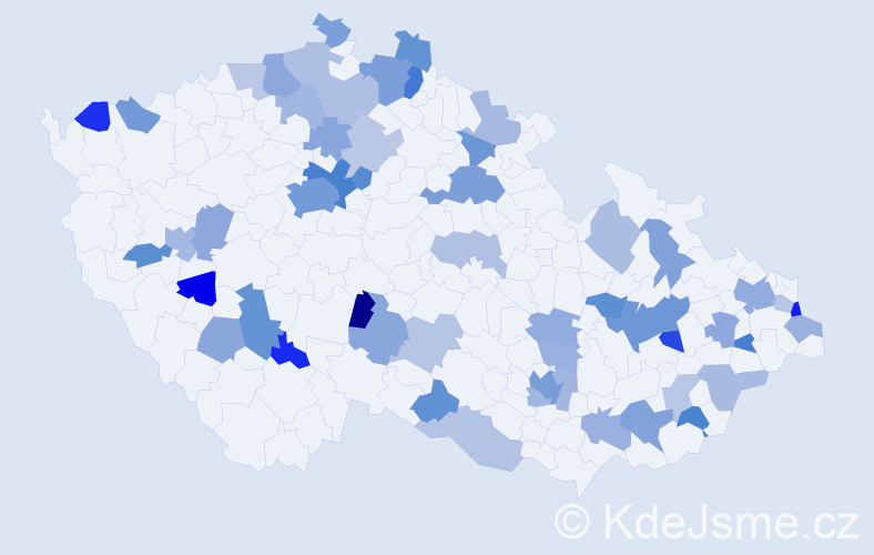 Jméno: 'Timothy', počet výskytů 99 v celé ČR