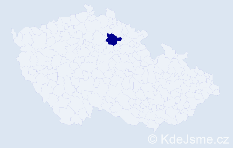 Jméno: 'Ngoc Ánh Klaudie', počet výskytů 1 v celé ČR