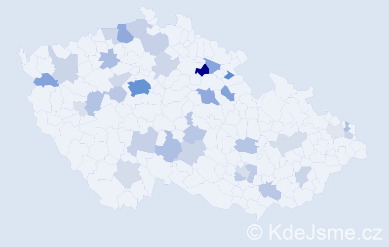 Jméno: 'Anastasija', počet výskytů 80 v celé ČR