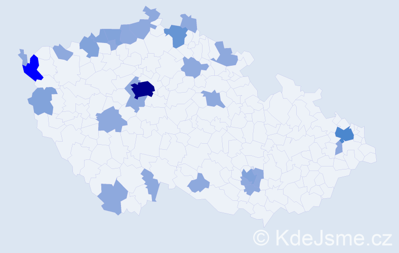 Jméno: 'Thi Van Anh', počet výskytů 49 v celé ČR