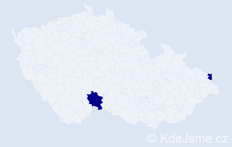 Jméno: 'Jacek Robert', počet výskytů 2 v celé ČR