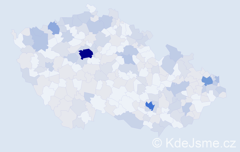 Jméno: 'Katarina', počet výskytů 384 v celé ČR