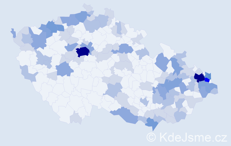 Jméno: 'Štefania', počet výskytů 229 v celé ČR