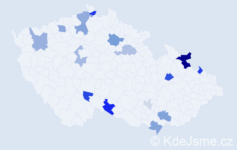 Jméno: 'Ondřej Josef', počet výskytů 18 v celé ČR