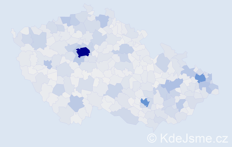 Jméno: 'Eduard', počet výskytů 8708 v celé ČR