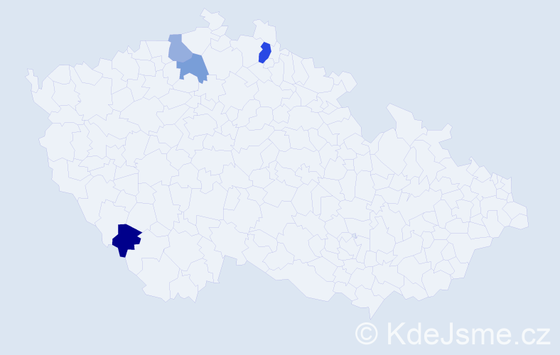 Jméno: 'Semen', počet výskytů 5 v celé ČR