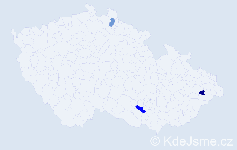 Jméno: 'Scholastika', počet výskytů 3 v celé ČR