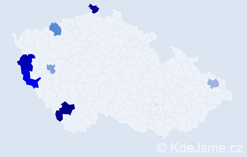 Jméno: 'Duc Huy', počet výskytů 7 v celé ČR