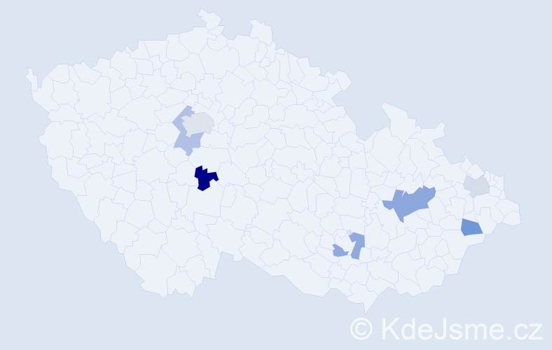Jméno: 'Mátyás', počet výskytů 9 v celé ČR
