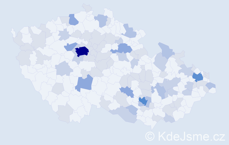 Jméno: 'Teodora', počet výskytů 165 v celé ČR