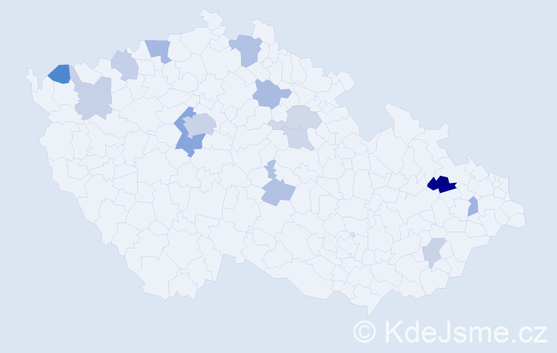 Jméno: 'Gordana', počet výskytů 26 v celé ČR