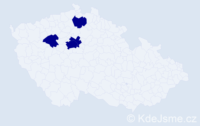 Jméno: 'Ryhor', počet výskytů 4 v celé ČR