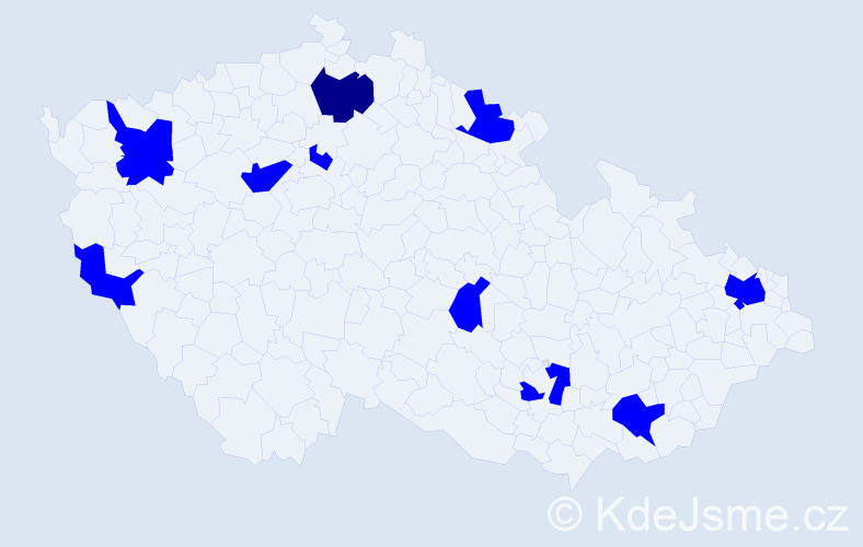 Jméno: 'Matyáš Martin', počet výskytů 11 v celé ČR