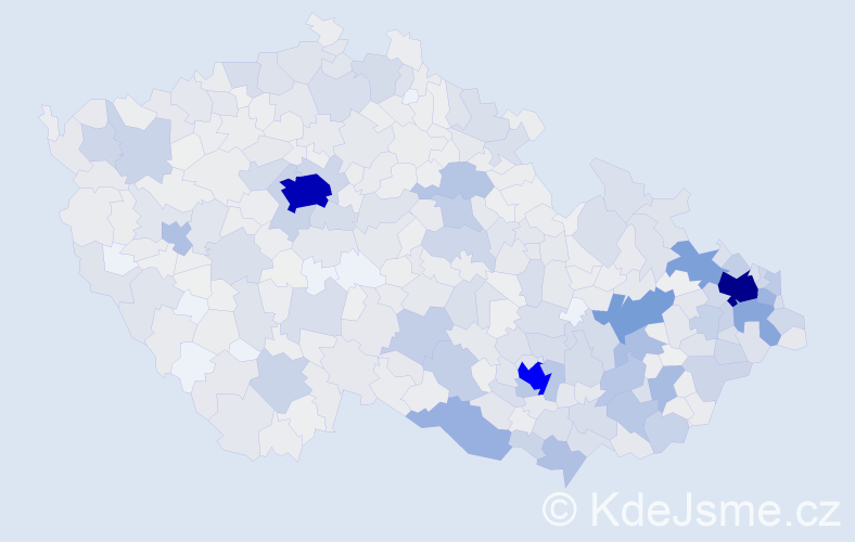 Jméno: 'Sylva', počet výskytů 4476 v celé ČR