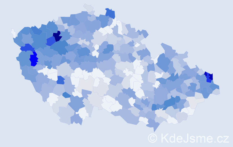 Jméno: 'Evženie', počet výskytů 1045 v celé ČR