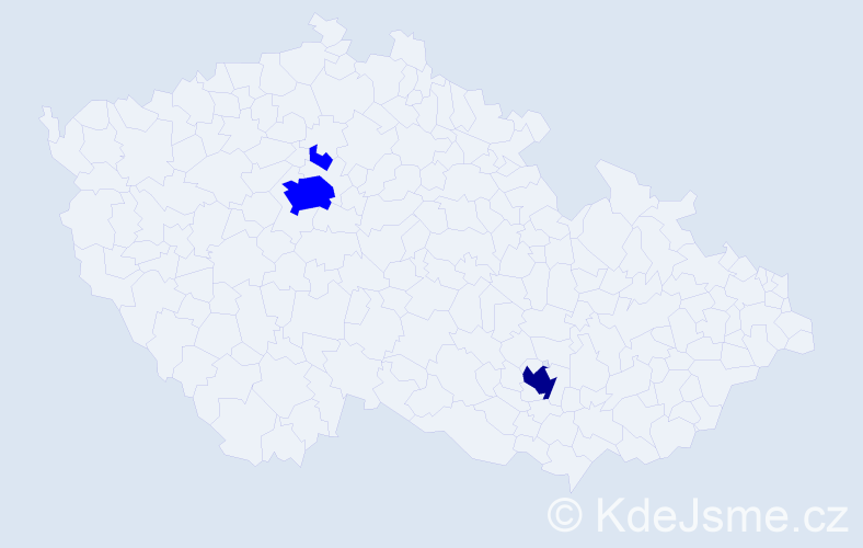 Jméno: 'Nebojša', počet výskytů 4 v celé ČR