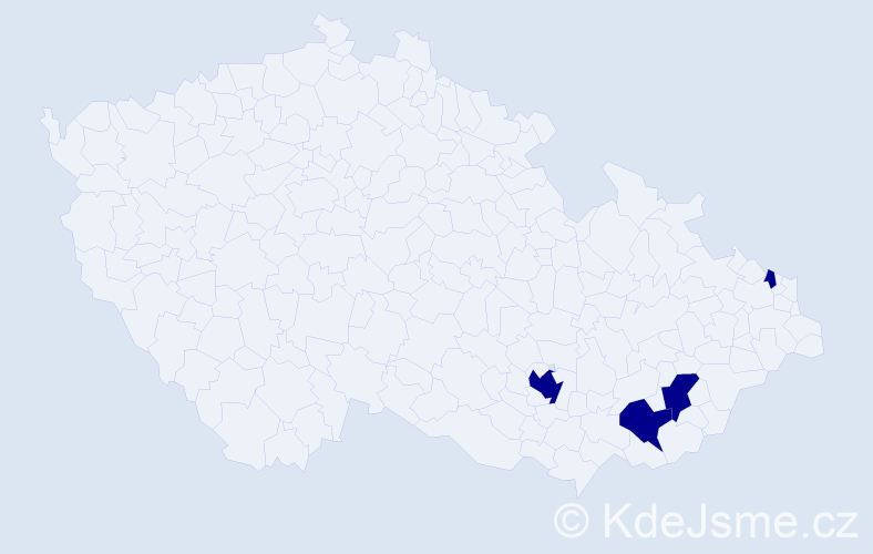 Jméno: 'Tobias David', počet výskytů 4 v celé ČR