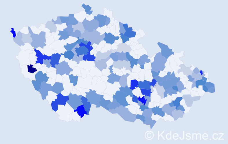Jméno: 'Sebastien', počet výskytů 299 v celé ČR