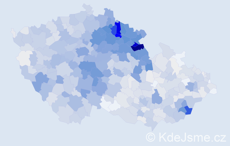 Jméno: 'Lidmila', počet výskytů 3103 v celé ČR