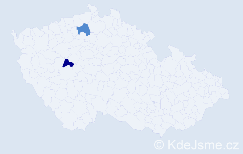 Jméno: 'Nikola Julie', počet výskytů 2 v celé ČR