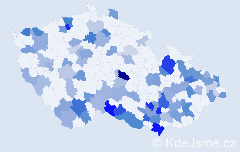 Jméno: 'Leopoldina', počet výskytů 191 v celé ČR