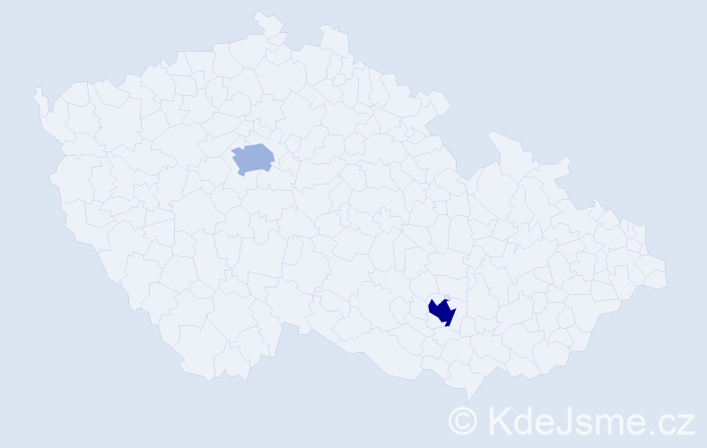 Jméno: 'Anthony Robert', počet výskytů 3 v celé ČR