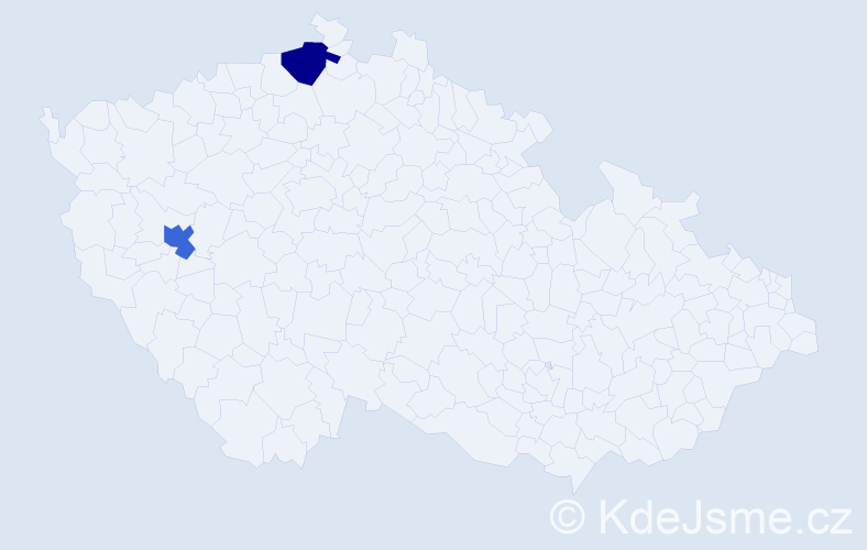 Jméno: 'Trong Hau', počet výskytů 2 v celé ČR