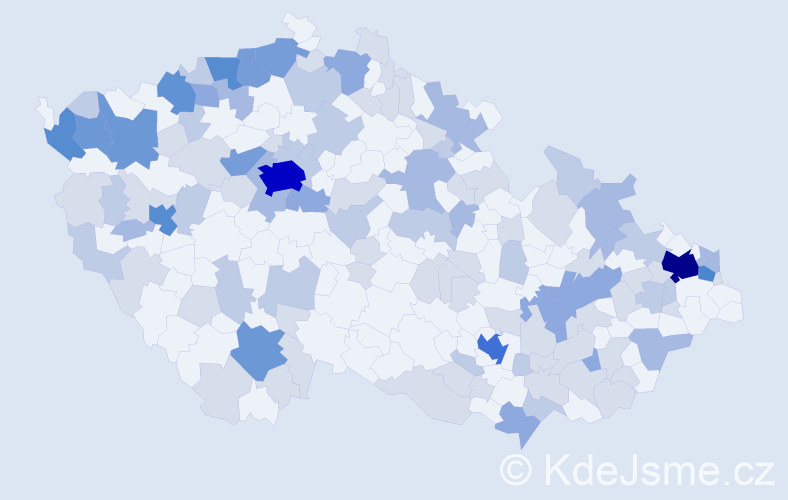 Jméno: 'Melisa', počet výskytů 298 v celé ČR
