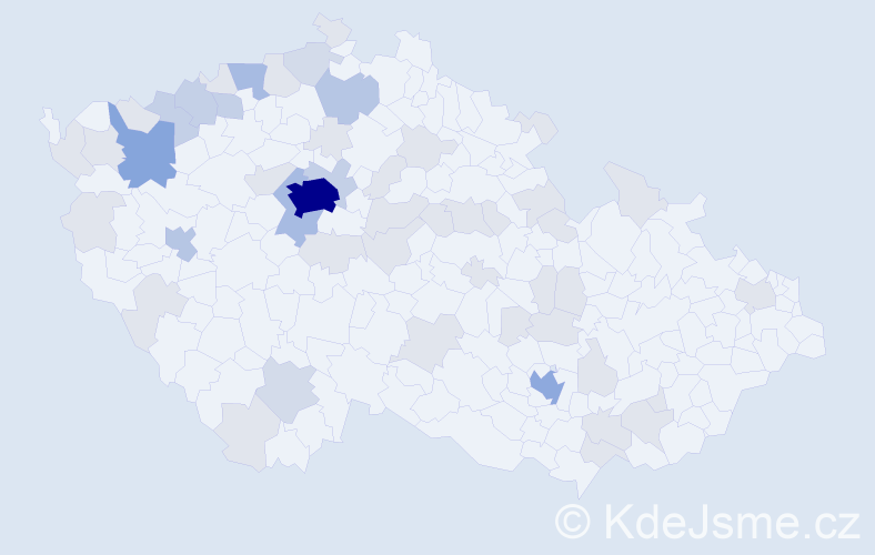 Jméno: 'Dmitrij', počet výskytů 117 v celé ČR