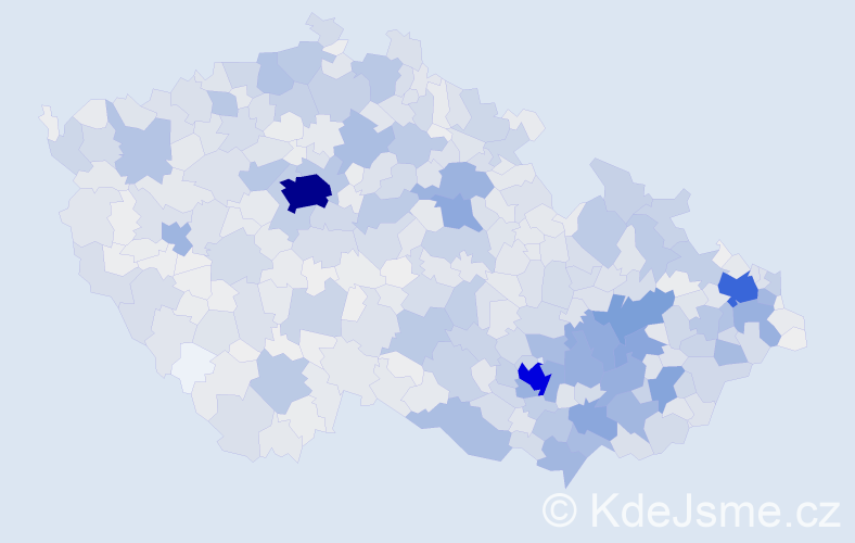 Jméno: 'Oldřiška', počet výskytů 3779 v celé ČR