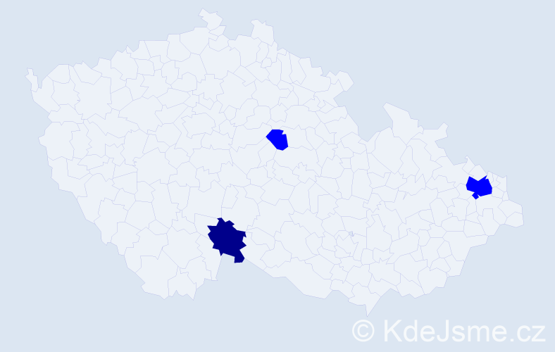 Jméno: 'Venanc', počet výskytů 4 v celé ČR