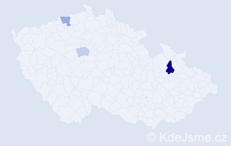 Jméno: 'Ennio', počet výskytů 6 v celé ČR