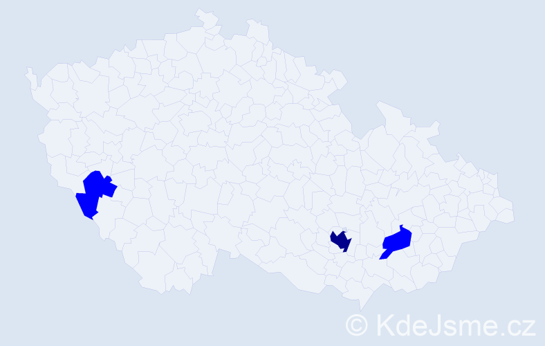 Jméno: 'Darian', počet výskytů 4 v celé ČR