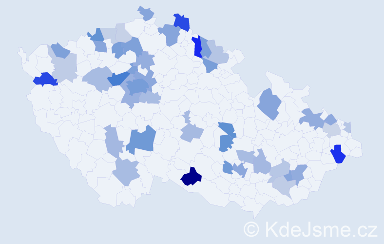 Jméno: 'Quido', počet výskytů 99 v celé ČR