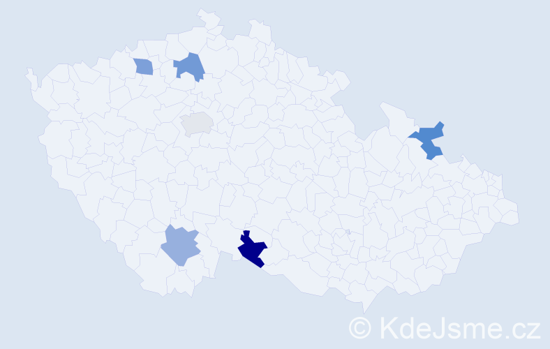 Jméno: 'Martin Michal', počet výskytů 6 v celé ČR