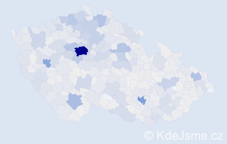 Jméno: 'Jindra', počet výskytů 3491 v celé ČR